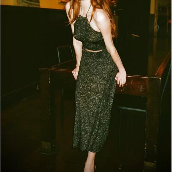 New Solid & Striped The Avia Sheath Blackout Cover-Up Midi Dress NWT Medium - Picture 2 of 10